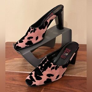 CARLOS FALCHI animal print mules